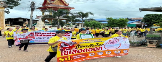 โครงการเดินรณรงค์ป้องกันโรคไข้เลือดออก ประจำปีงบประมาณ 2567